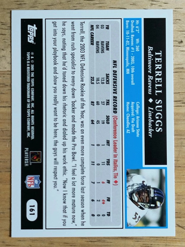 2005 Topps #161 Terrell Suggs