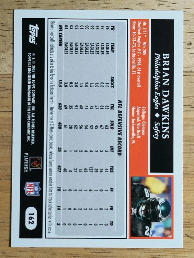 2005 Topps #162 Brian Dawkins