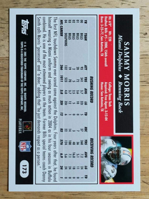 2005 Topps #173 Sammy Morris