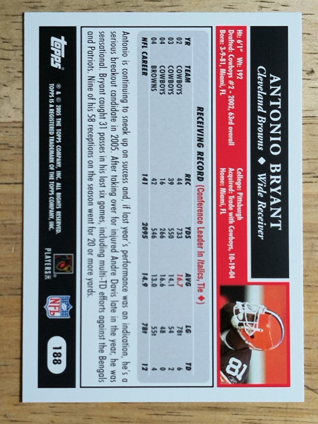 2005 Topps #188 Antonio Bryant