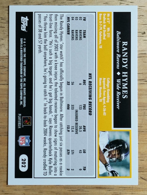 2005 Topps #202 Randy Hymes