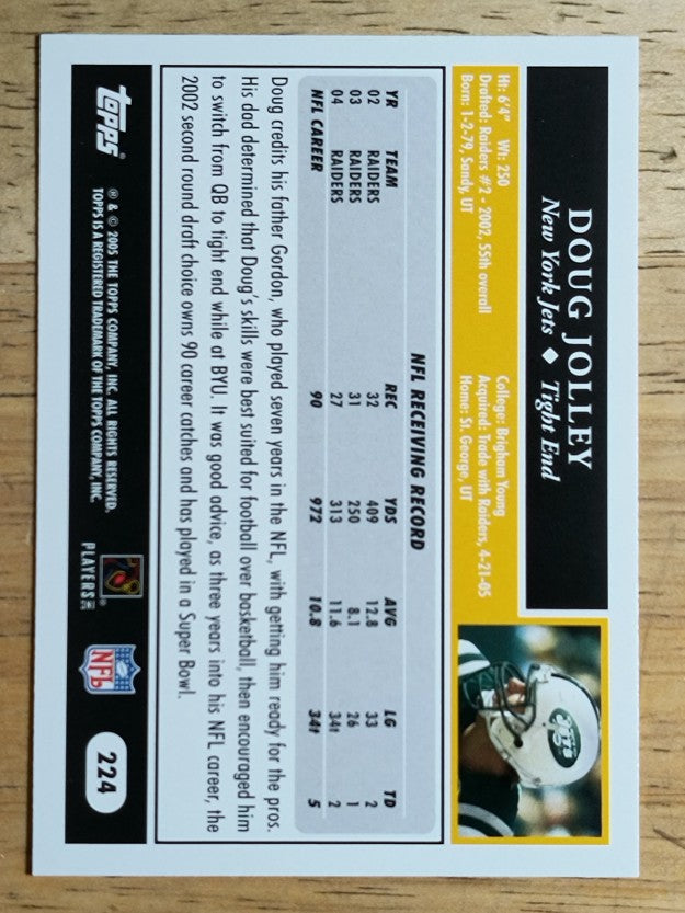 2005 Topps #224 Doug Jolley