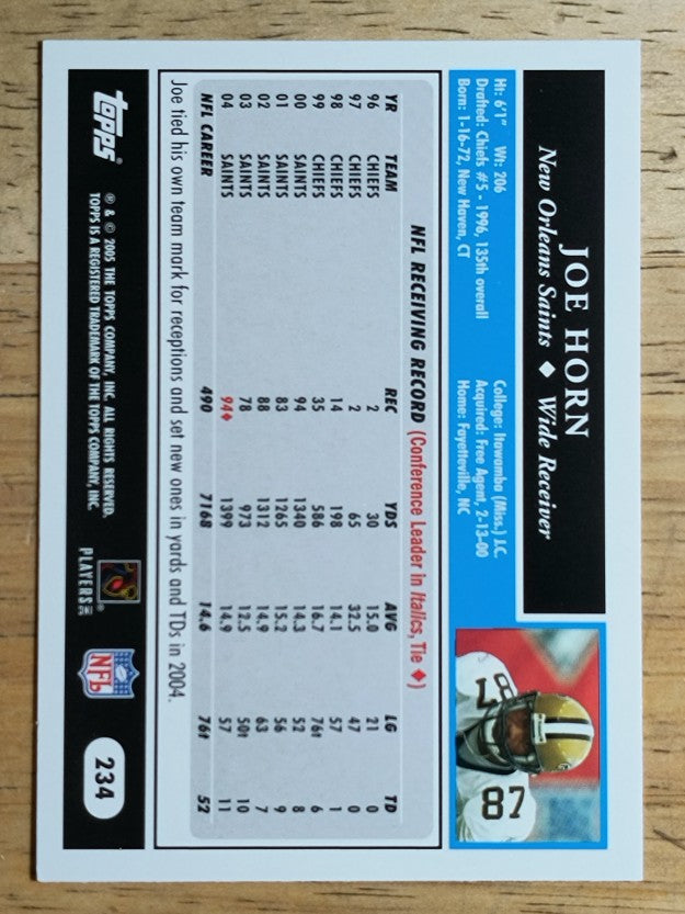 2005 Topps #234 Joe Horn