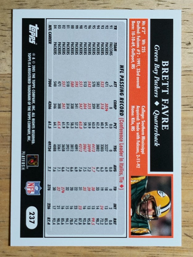 2005 Topps #237 Brett Favre