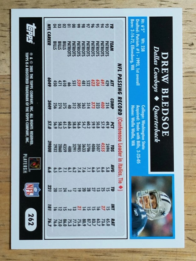 2005 Topps #262 Drew Bledsoe