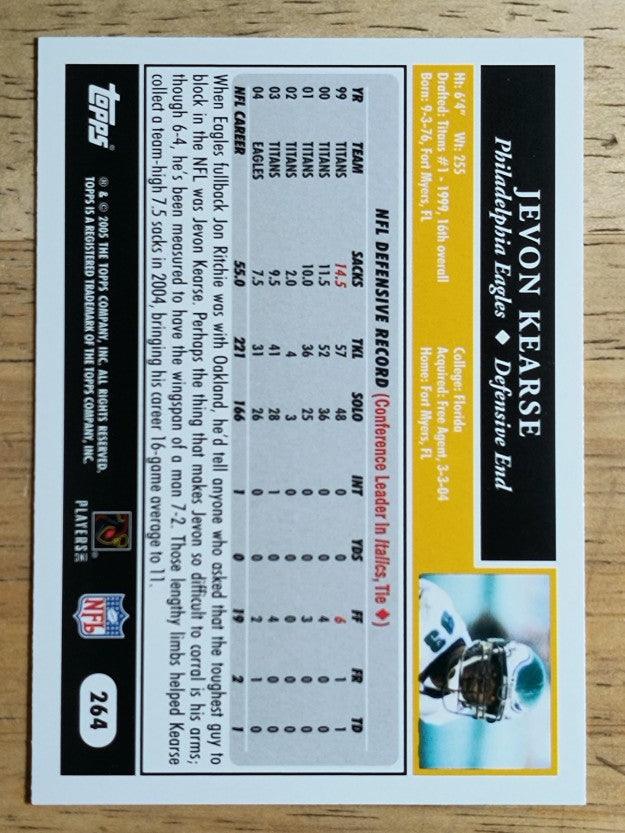 2005 Topps #264 Jevon Kearse