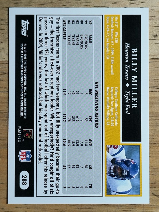 2005 Topps #288 Billy Miller