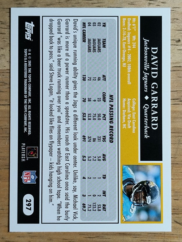 2005 Topps #297 David Garrard