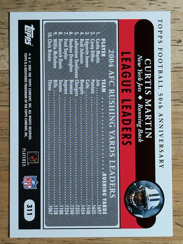2005 Topps #311 Curtis Martin LL