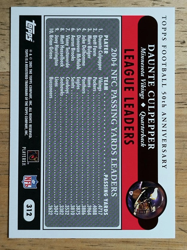 2005 Topps #312 Daunte Culpepper LL