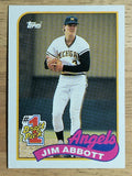 1989 Topps #573 Jim Abbott FDP RC