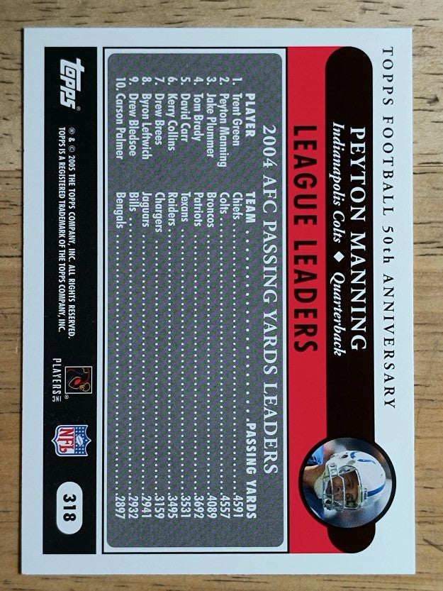 2005 Topps #318 Peyton Manning LL