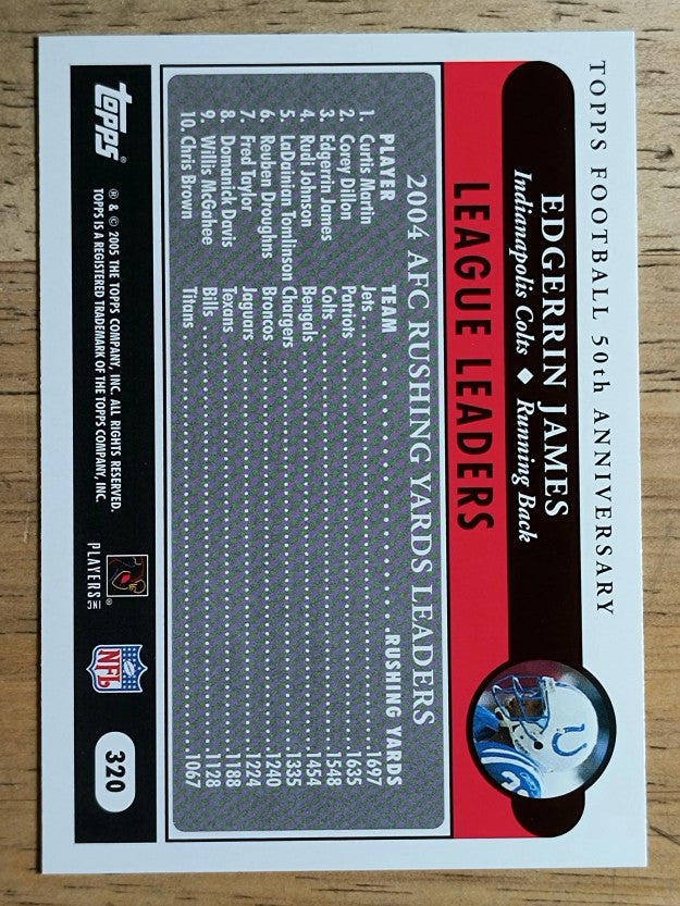 2005 Topps #320 Edgerrin James LL