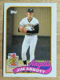 1989 Topps #573 Jim Abbott FDP RC