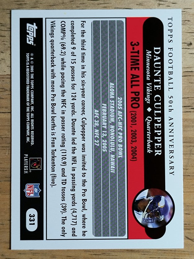 2005 Topps #331 Daunte Culpepper AP