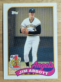 1989 Topps #573 Jim Abbott FDP RC