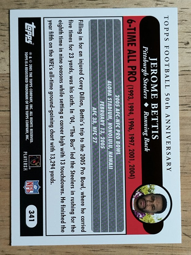 2005 Topps #341 Jerome Bettis AP