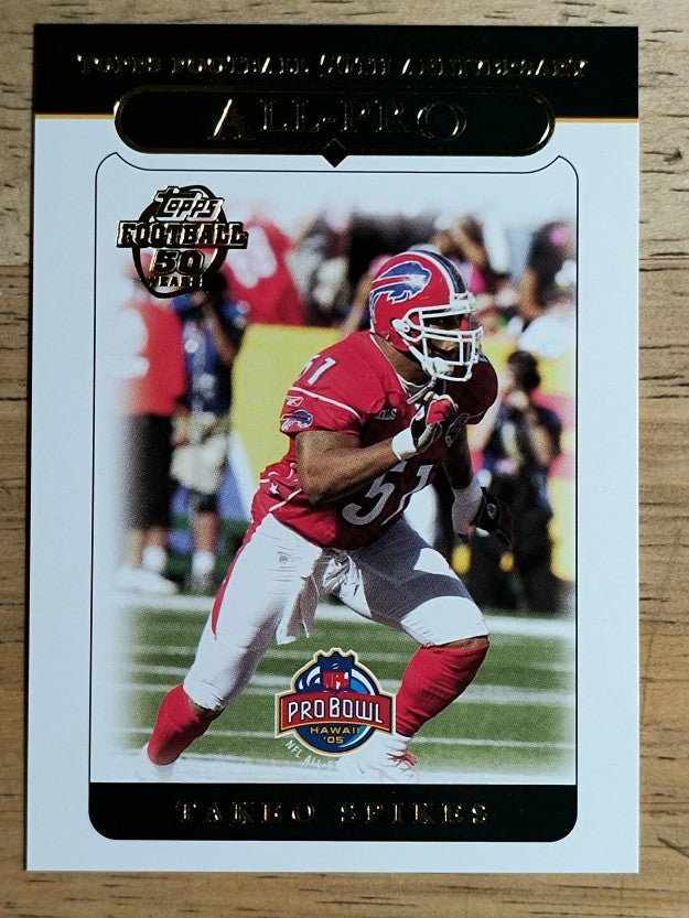 2005 Topps #345 Takeo Spikes AP