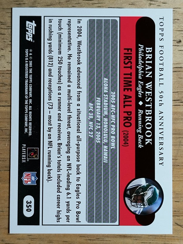 2005 Topps #350 Brian Westbrook AP