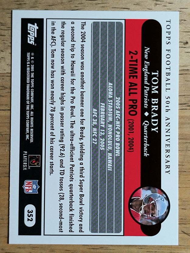 2005 Topps #352 Tom Brady AP