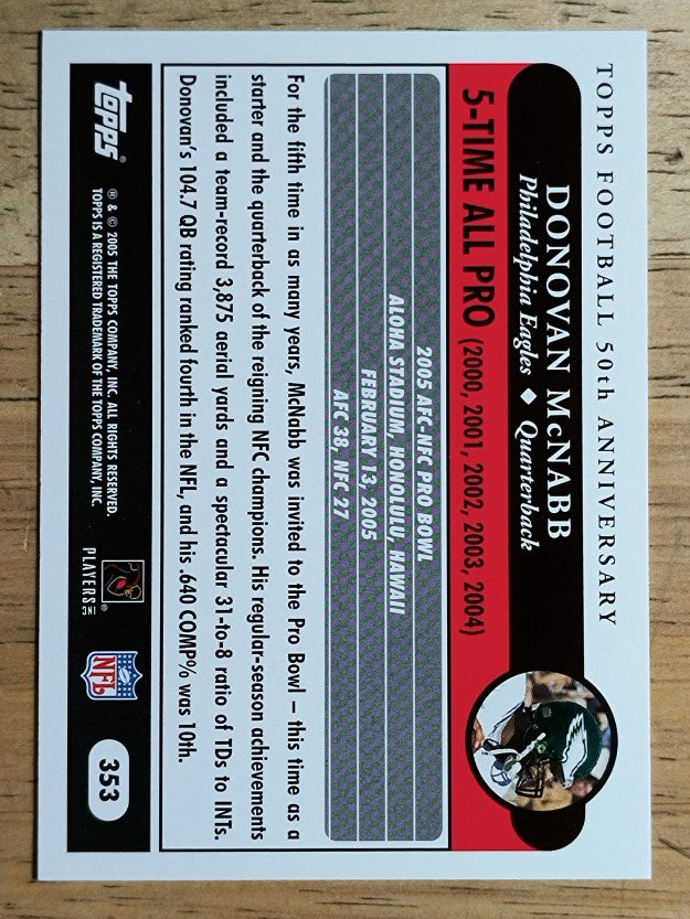 2005 Topps #353 Donovan McNabb AP