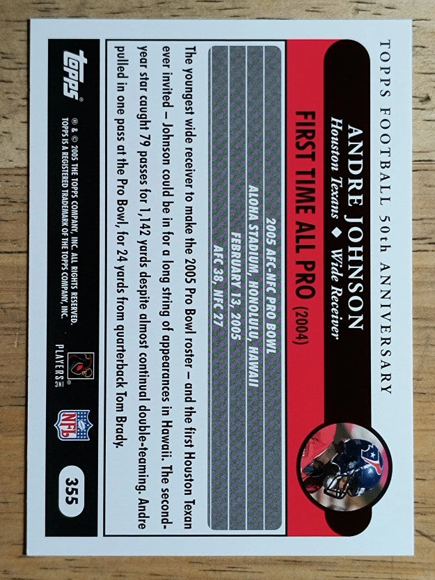 2005 Topps #355 Andre Johnson AP