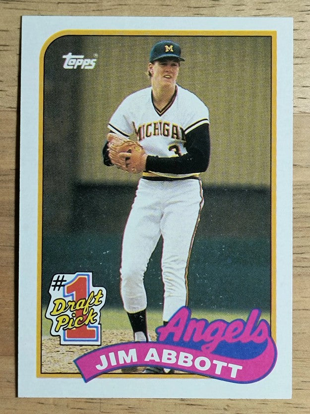 1989 Topps #573 Jim Abbott FDP RC