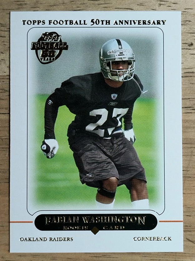 2005 Topps #377 Fabian Washington RC