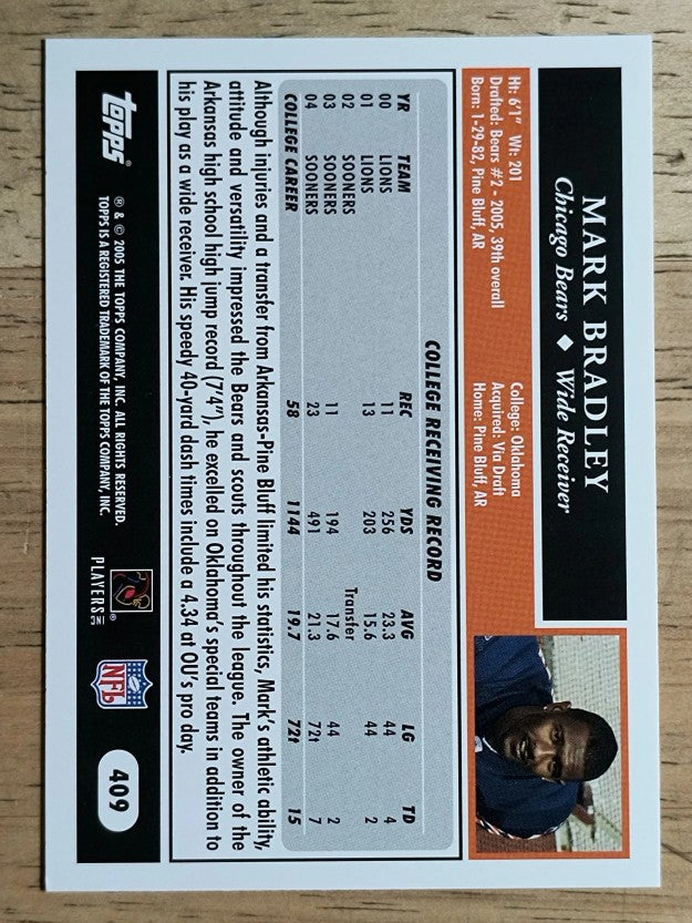 2005 Topps #409 Mark Bradley RC