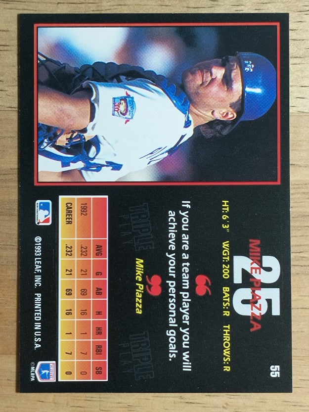 1993 Triple Play #55 Mike Piazza