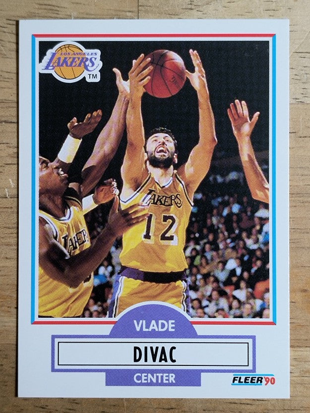1990-91 Fleer #91 Vlade Divac RC