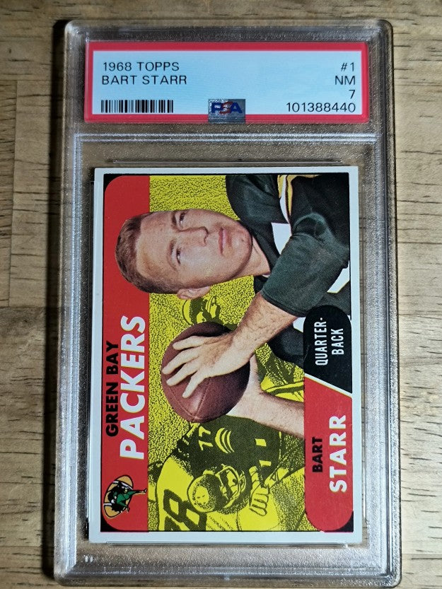 1968 Topps #1 Bart Starr (PSA 7 NM)