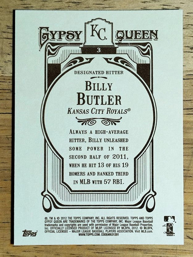 2012 Topps Gypsy Queen #3 Billy Butler
