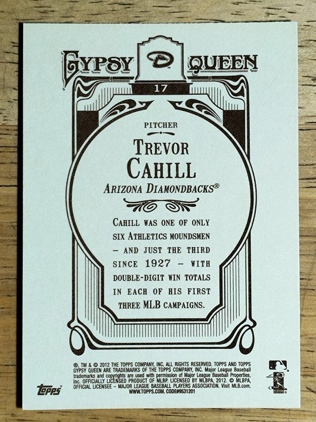 2012 Topps Gypsy Queen #17 Trevor Cahill