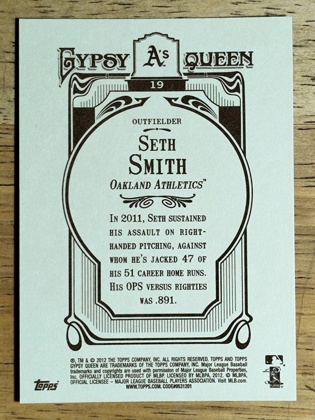 2012 Topps Gypsy Queen #19 Seth Smith