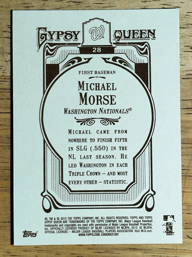 2012 Topps Gypsy Queen #28 Michael Morse