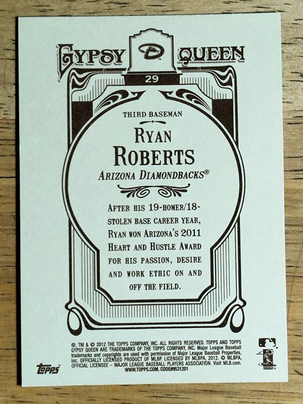 2012 Topps Gypsy Queen #29 Ryan Roberts