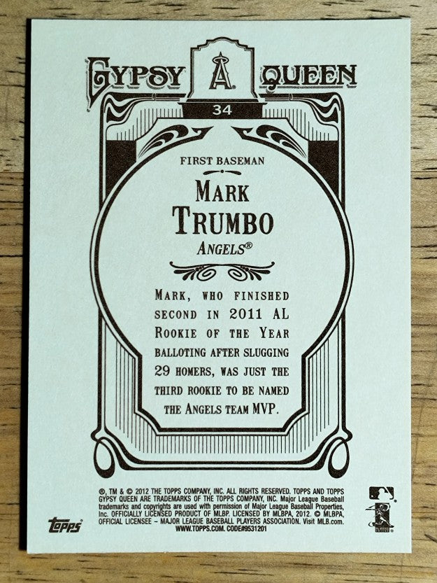 2012 Topps Gypsy Queen #34 Mark Trumbo