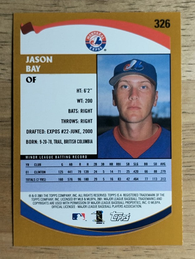 2002 Topps #326 Jason Bay PROS RC