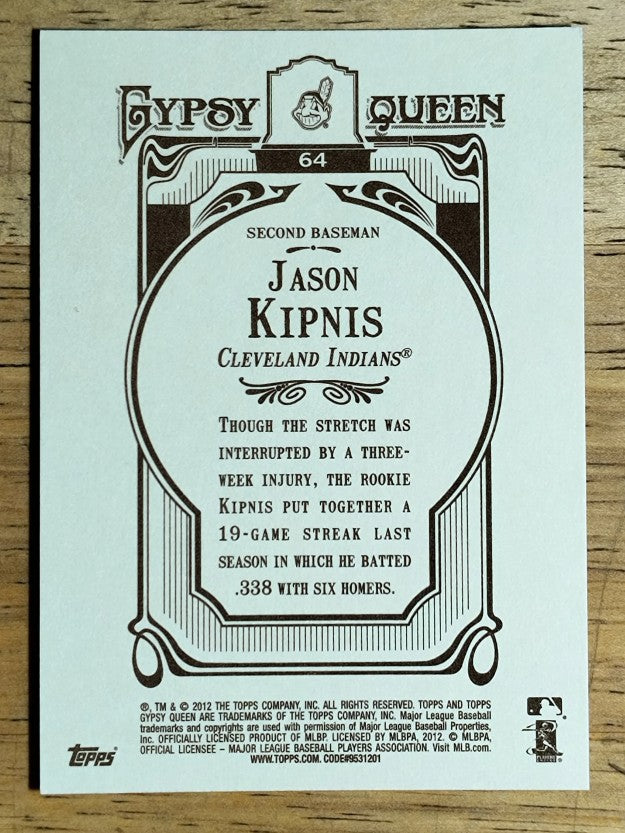 2012 Topps Gypsy Queen #64 Jason Kipnis