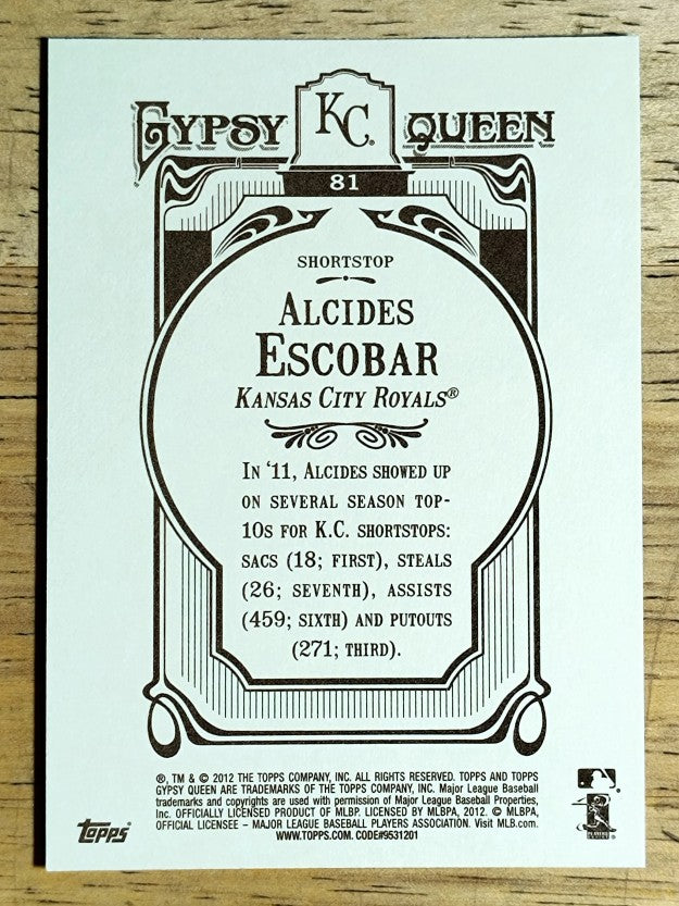 2012 Topps Gypsy Queen #81 Alcides Escobar