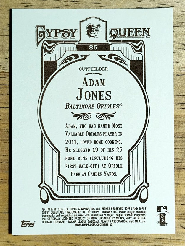 2012 Topps Gypsy Queen #85 Adam Jones