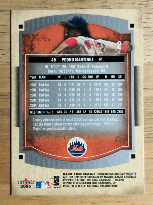 2005 National Pastime #2 Pedro Martinez