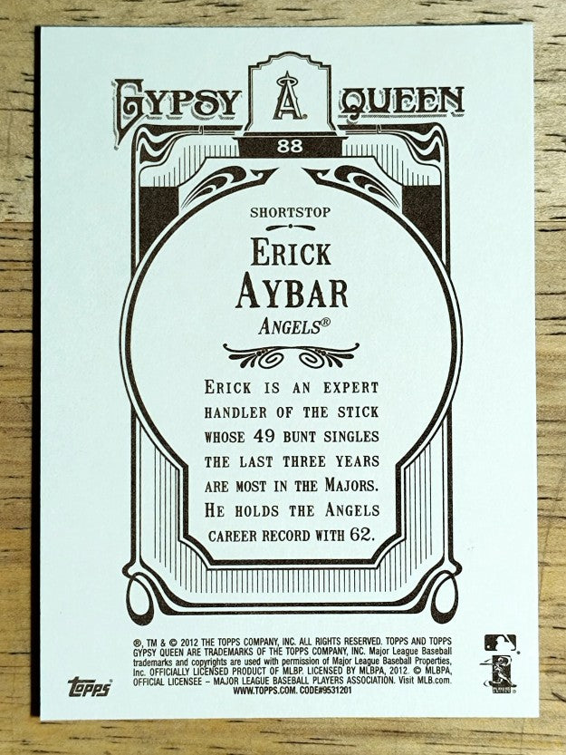 2012 Topps Gypsy Queen #88 Erick Aybar