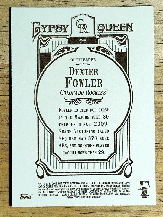 2012 Topps Gypsy Queen #95 Dexter Fowler