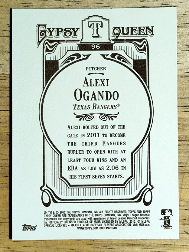 2012 Topps Gypsy Queen #96 Alexi Ogando