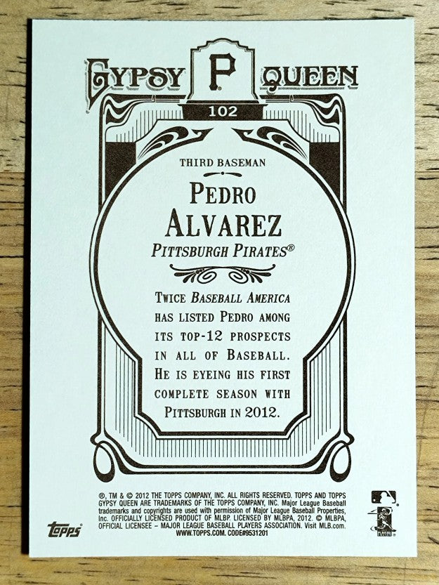 2012 Topps Gypsy Queen #102 Pedro Alvarez