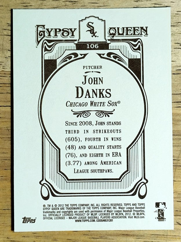 2012 Topps Gypsy Queen #106 John Danks