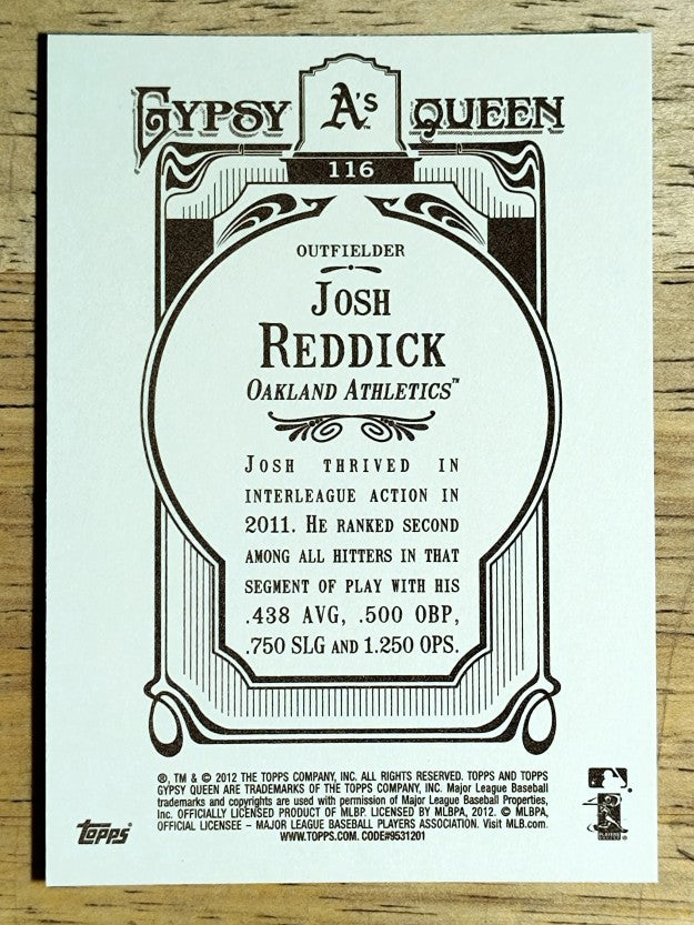 2012 Topps Gypsy Queen #116 Josh Reddick