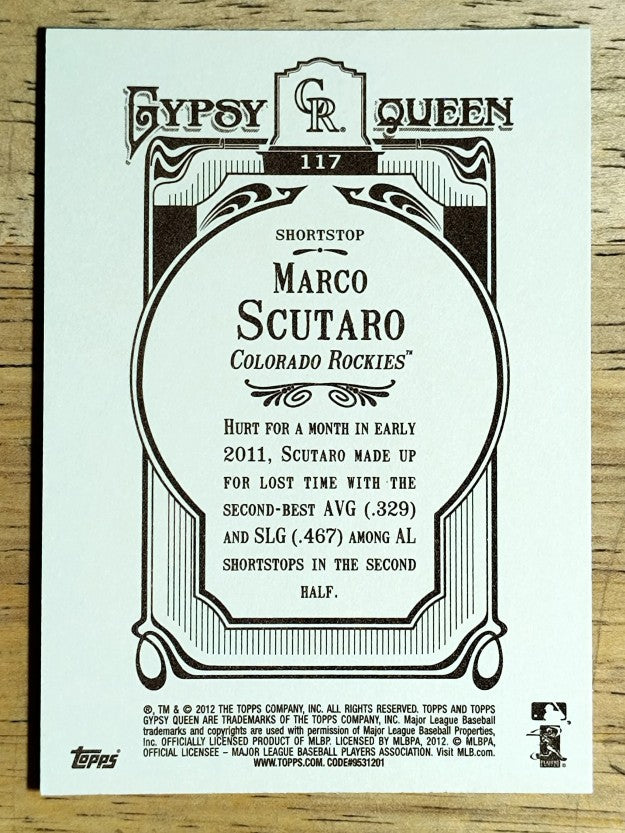 2012 Topps Gypsy Queen #117 Marco Scutaro